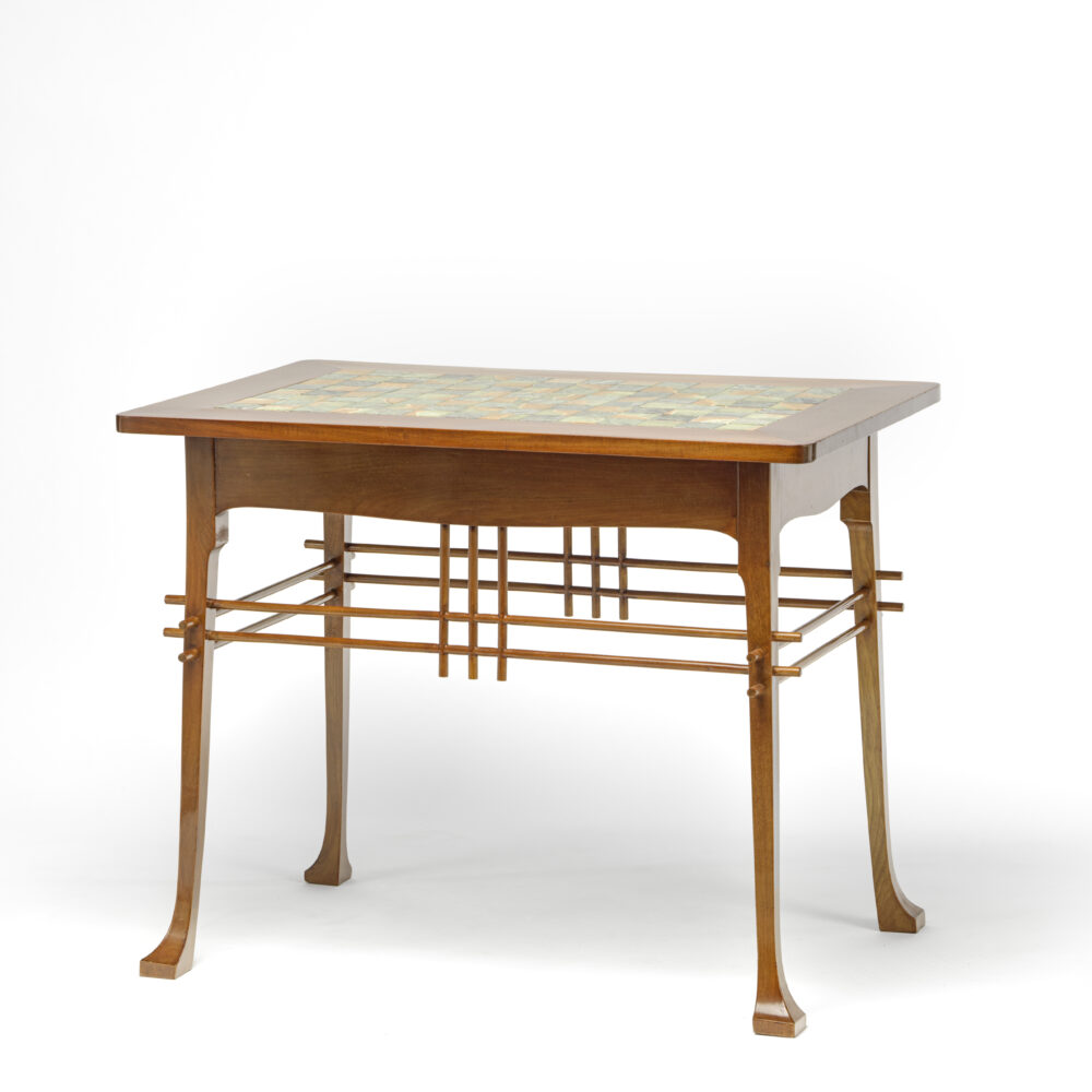 Paul Hankar, Tafel met inlegwerk naar het model van Hotel Renkin, ca. 1897