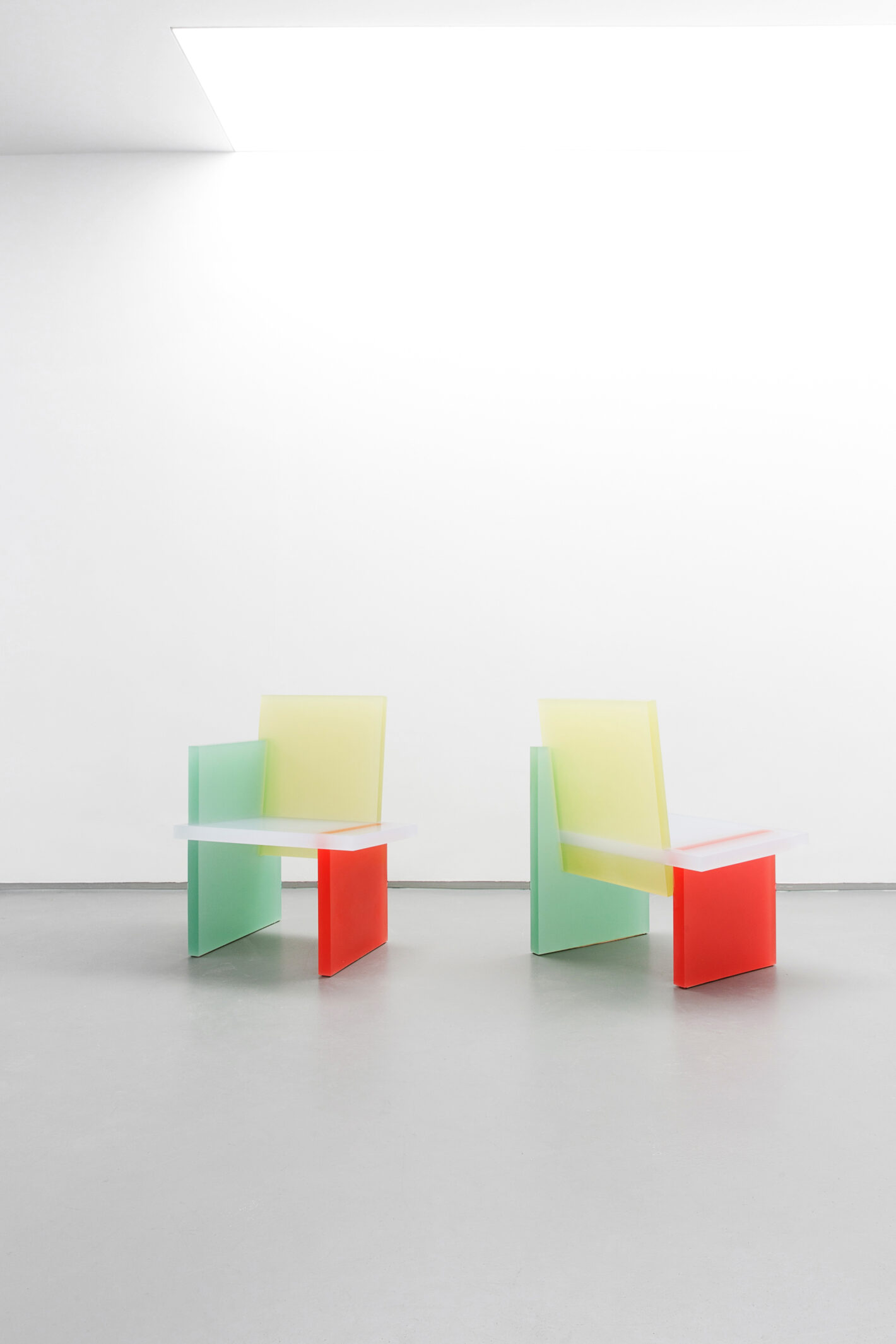 Wonmin Park Haze Armchair Red Yellow and Green pic by Adrien Millot Carpenters Workshop Gallery 2015 01