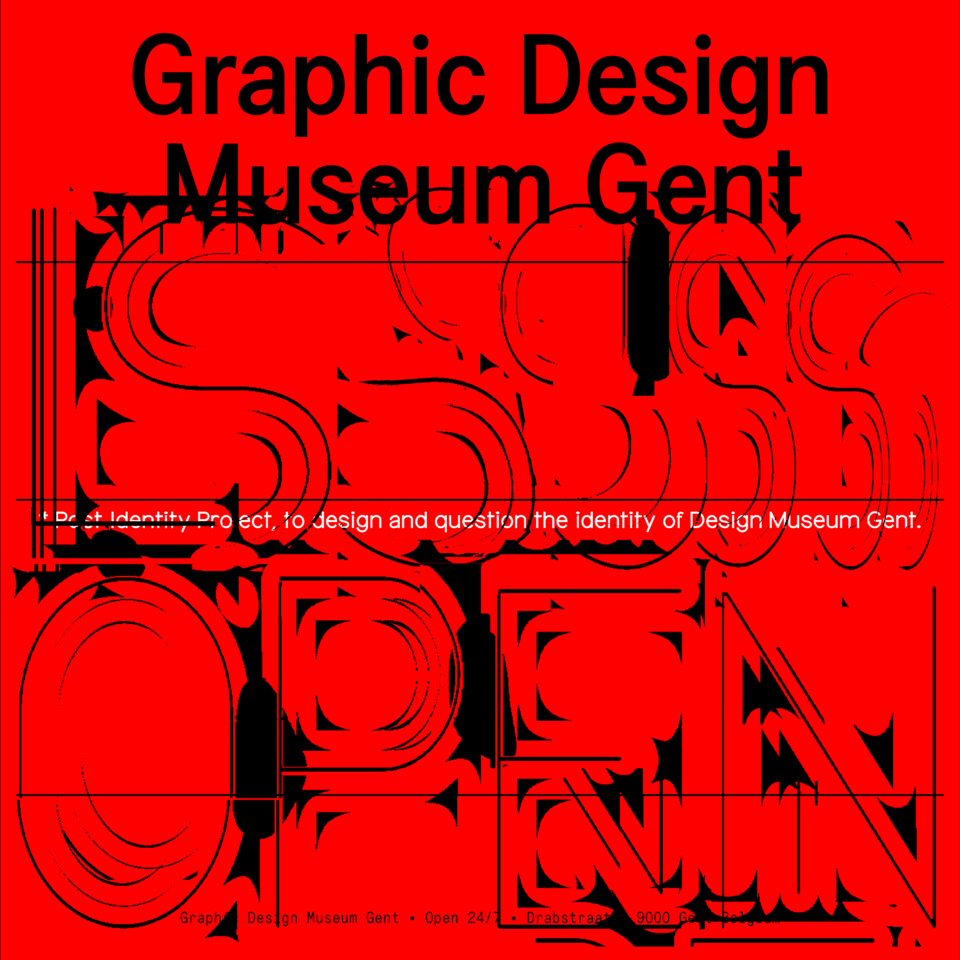Ding Vitrine Graphic Design Museum Gent